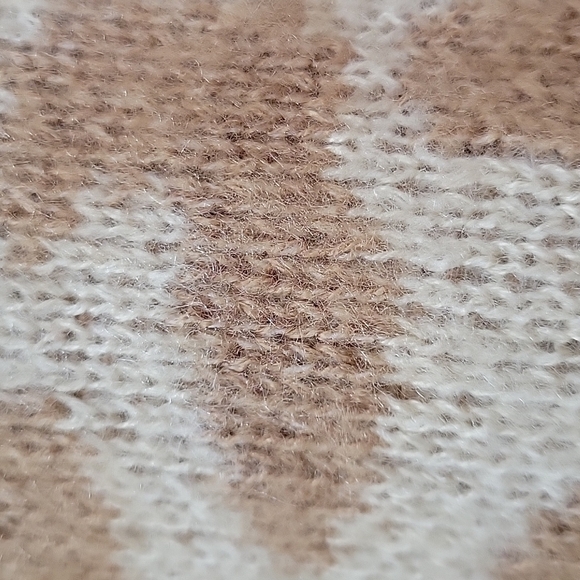 Animal Print Long Leopard Beige Open Front Collarless Knitted Duster Cardigan XL - Picture 13 of 13